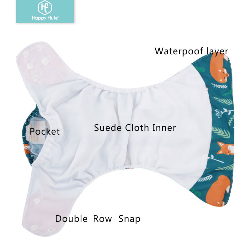 Happyflute 2023 4ชิ้น/เซ็ตล้าง - Cloth Diaper Insert บทวิจารณ์และราคา