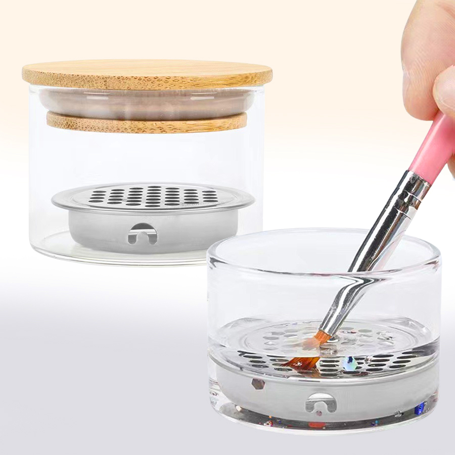 ถ้วยล้างแปรงทำเล็บ ถ้วยทำความส - Dish Brush Bamboo บทวิจารณ์และราคา