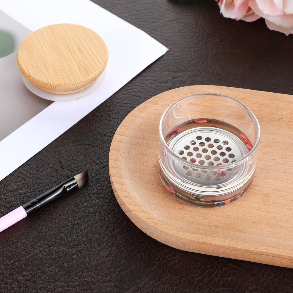 ถ้วยล้างแปรงทำเล็บพร้อมฝาปิดแล - Dish Brush Bamboo บทวิจารณ์และราคา